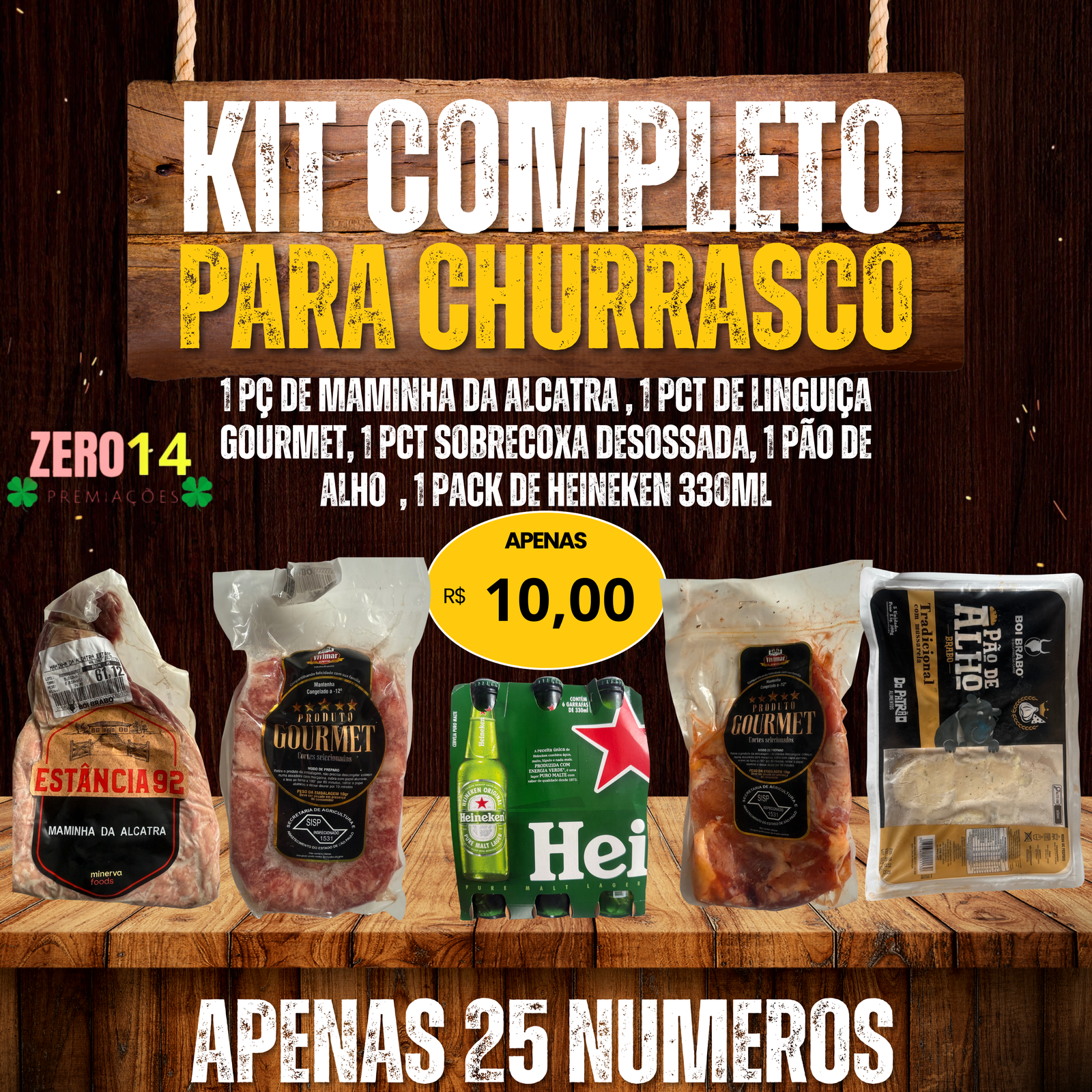 1º Rapidinha valendo Kit churrasco